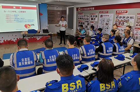徐州市云龍區(qū)應急救護培訓基地熱火朝天